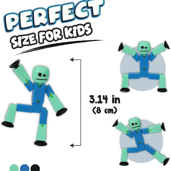 STIKBOT Zanimation What The Bot Special Action Figures and Animation Set, Includ - Picture 2 of 7